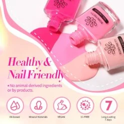 6 Colors BORN PRETTY Pink Nail Polish Set 10ml -Born Pretty Salon 59283 ZI 7