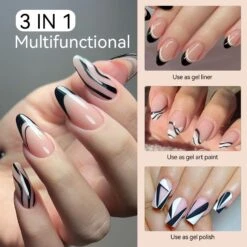 2 Colors Black White Liner Paint Gel 8ml -Born Pretty Salon 59284 ZI 4 3a6eff83 10c2 4cda 99ac 04c5a8f52380