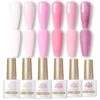 6 Colors Gel Polish Set Pink Baby 7ml