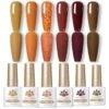 6 Colors Gel Polish Set Maple Caramel 7ml