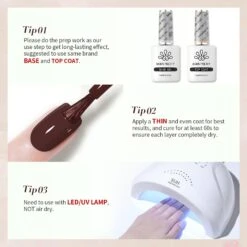 Hema-Free Brown Color Gel Polish #46 15ml -Born Pretty Salon 59454 22 ZI 7