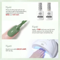 Oliver Green Hema-Free Color Gel Polish #30 15ml -Born Pretty Salon 59454 6 ZI 7