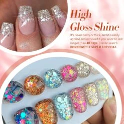 6 Colors BORN PRETTY Glitter Sequins Gel Polish Set Fireworks Series 7ml -Born Pretty Salon 59460 ZI 4
