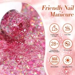 6 Colors BORN PRETTY Glitter Sequins Gel Polish Set Fireworks Series 7ml -Born Pretty Salon 59460 ZI 6