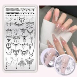 NECKLACE-N11 Nail Stamping Plate