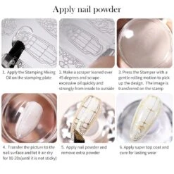 5pcs Magician Stamping Nail Kit -Born Pretty Salon 59469 ZHU 12