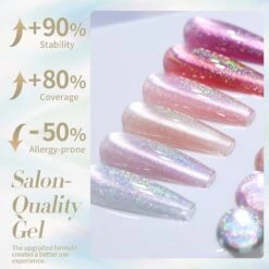 Iridescent Ceramic Cat Magnetic Gel Polish 15ml -Born Pretty Salon 59583c