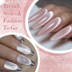 6 Colors Milky Jelly Cat Magnetic Gel Polish Set 7ml -Born Pretty Salon 59591 ZI 3