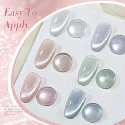 6 Colors Milky Jelly Cat Magnetic Gel Polish Set 7ml -Born Pretty Salon 59591 ZI 8