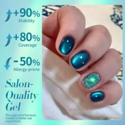 Sea Blue Cat Magnetic Gel Polish 15ml -Born Pretty Salon 59612 ZI 4 23ca0651 2acf 40d3 a183 90a52d1d410a
