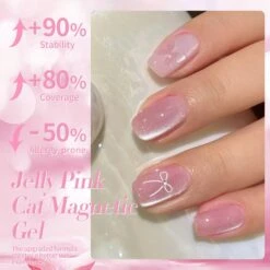 Jelly Pink Cat Magnetic Gel Polish 15ml -Born Pretty Salon 59613x