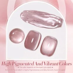 Dried-rose Moonlight Cat Magnetic Gel Polish 15ml -Born Pretty Salon 59670 Z4