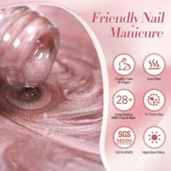 Dried-rose Moonlight Cat Magnetic Gel Polish 15ml -Born Pretty Salon 59670 Z5