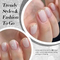 White Snow Glitter Jelly Gel Polish 15ml -Born Pretty Salon 59677 ZI 3