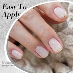 White Snow Glitter Jelly Gel Polish 15ml -Born Pretty Salon 59677 ZI 5