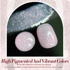 Pink Snow Glitter Jelly Gel Polish 15ml -Born Pretty Salon 59678 ZI 1
