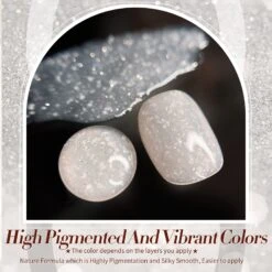 Nude Snow Glitter Jelly Gel Polish 15ml -Born Pretty Salon 59679 ZI 1