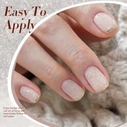 Nude Snow Glitter Jelly Gel Polish 15ml -Born Pretty Salon 59679 ZI 5