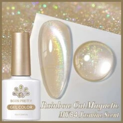 Water Light Cat Magnetic Gel Polish MY84 Jasmine Scent 10ml -Born Pretty Salon 59708 1 ZHU 2