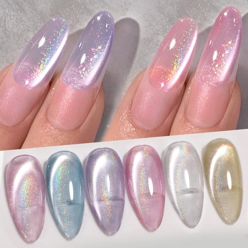 Water Light Rainbow Cat Magnetic Gel Polish MY84-MY89 10ml 5 Water Light Rainbow Cat Magnetic Gel Polish MY84-MY89 10ml - Image 5