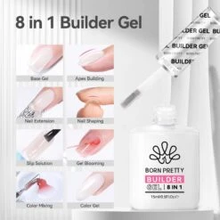 Milky White 8 In 1 Builder-Gel BG05 15ml -Born Pretty Salon 59732 ZI 1