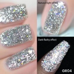 6 Colors BORN PRETTY Gold Black Glitter Reflective Gel Polish Set 7ml -Born Pretty Salon 59735 ZI 6