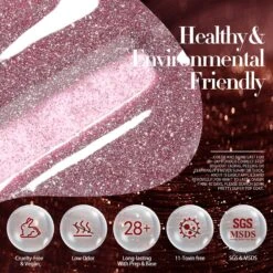 6 Colors BORN PRETTY Red Black Reflective Glitter Gel Polish Set 7ml -Born Pretty Salon 59740 ZI 6