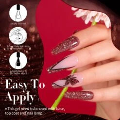 6 Colors BORN PRETTY Red Black Reflective Glitter Gel Polish Set 7ml -Born Pretty Salon 59740 ZI 7