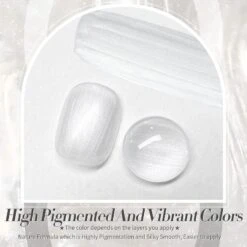 White Moonlight Pearl Shimmery Pearl Gel Polish 15ml -Born Pretty Salon 59757 ZI 1