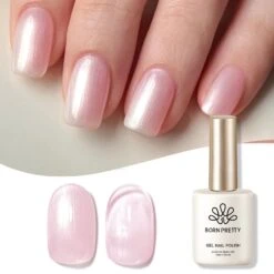 Shimmery Pearl Gel Polish Ballet Slipper 15ml -Born Pretty Salon 59758 ZHU 3