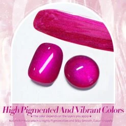 Purple Fuchsia Flame Shimmery Pearl Gel Polish 15ml -Born Pretty Salon 59760 ZI 1