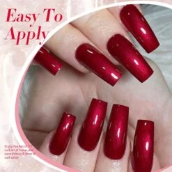 Red Scarlet Ruby Shimmery Pearl Gel Polish 15ml -Born Pretty Salon 59761 ZI 5
