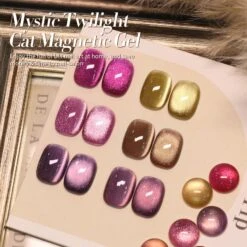 6 Colors Cat Magnetic Gel Polish Set Mystic Twilight 7ml -Born Pretty Salon 59786 ZI 5