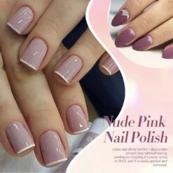 6 Colors Nude Pink Nail Polish Set 10ml -Born Pretty Salon 59830 ZI 4