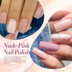 6 Colors Nude Pink Nail Polish Set 10ml -Born Pretty Salon 59830 ZI 8