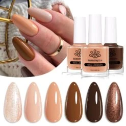 6 Colors Nude Brown Nail Polish Set 10ml -Born Pretty Salon 59831 ZHU 3 d532395e 2cb9 4a82 b498 a49ef75f4e5c