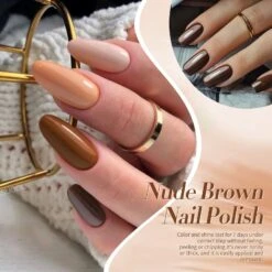 6 Colors Nude Brown Nail Polish Set 10ml -Born Pretty Salon 59831 ZI 4
