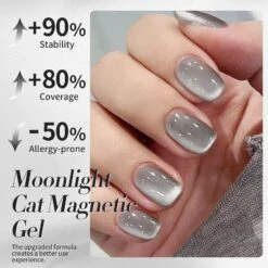 Gray Moonlight Cat Magnetic Gel Polish 15ml -Born Pretty Salon 59832 ZI 4 4a47d638 a0ad 4aaa a097 1f58111d6f2d