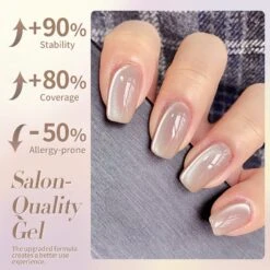 Nude Moonlight Cat Magnetic Gel Polish 15ml -Born Pretty Salon 59833d