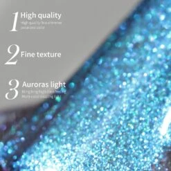 Blue Auroras Cat Magnetic Gel Polish 15ml -Born Pretty Salon 59840c