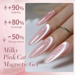 Milky Pink Cat Magnetic Gel Polish 15ml -Born Pretty Salon 59844c