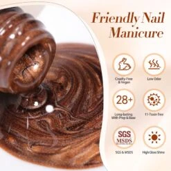 Brown Moonlight Cat Magnetic Gel Polish 15ml -Born Pretty Salon 59881f