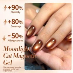 Brown Moonlight Cat Magnetic Gel Polish 15ml -Born Pretty Salon 59881x