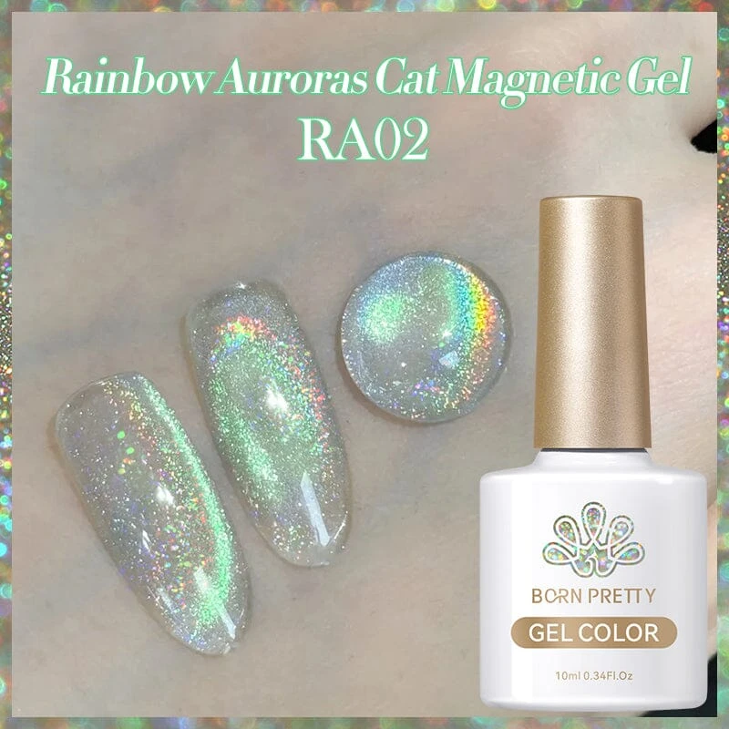 Auroras Rainbow Cat Magnetic Gel 10ml 8 Auroras Rainbow Cat Magnetic Gel 10ml - Image 8