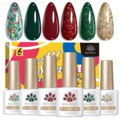 6 Colors Holiday Cheer Gel Polish Set 7ml -Born Pretty Salon 59955 ZHU 2 2e7c2e9a e0c4 4ea9 910c fc72cd969344
