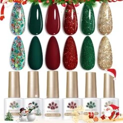 6 Colors Holiday Cheer Gel Polish Set 7ml