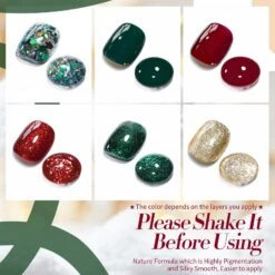 6 Colors Holiday Cheer Gel Polish Set 7ml -Born Pretty Salon 59955 ZI 1 5021ae86 76cf 4295 88da fab03138b524