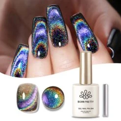 Black Iridescent Cat Magnetic Gel Polish 15ml