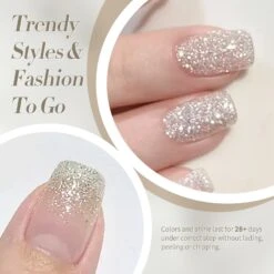 White Diamonds Glitter Sequins Gel Polish 15ml -Born Pretty Salon 59967 ZI 4