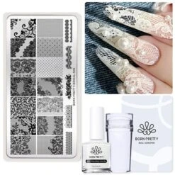 4/5/7/9pcs Set Nail Stamping Kit -Born Pretty Salon 59968 8